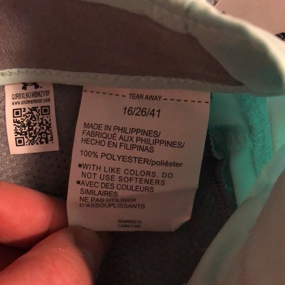 Under Armor Boys 16 shorts teal blue/green NWT - Picture 5 of 6